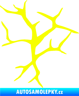 Samolepka Prasklina 008 Fluorescentní žlutá