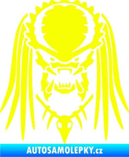 Samolepka Predátor 001  Fluorescentní žlutá