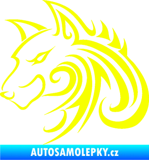 Samolepka Predator tattoo 001 levá Fluorescentní žlutá