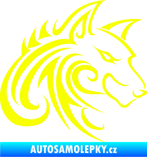 Samolepka Predator tattoo 001 pravá Fluorescentní žlutá