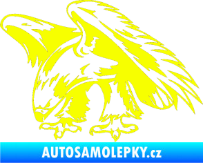 Samolepka Predators 001 levá orel Fluorescentní žlutá