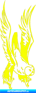 Samolepka Predators 019 pravá sova Fluorescentní žlutá