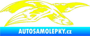 Samolepka Predators 032 pravá Fluorescentní žlutá