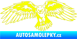 Samolepka Predators 077 levá sova Fluorescentní žlutá