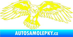 Samolepka Predators 077 pravá sova Fluorescentní žlutá