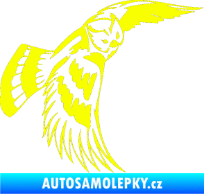 Samolepka Predators 081 pravá sova Fluorescentní žlutá