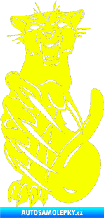 Samolepka Predators 110 levá puma Fluorescentní žlutá