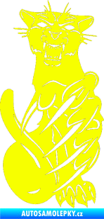 Samolepka Predators 110 pravá puma Fluorescentní žlutá