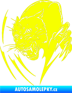 Samolepka Predators 111 levá puma Fluorescentní žlutá