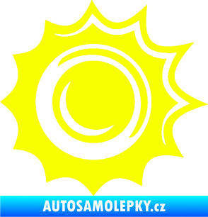 Samolepka Průstřel 003 levá Fluorescentní žlutá
