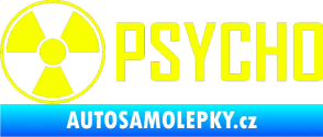 Samolepka Psycho 002 Fluorescentní žlutá