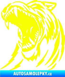 Samolepka Puma 002 levá  rozzuřená  Fluorescentní žlutá