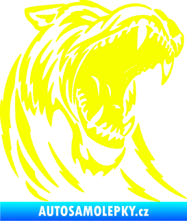 Samolepka Puma 002 pravá  rozzuřená  Fluorescentní žlutá