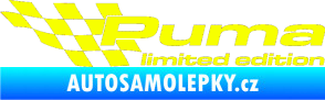 Samolepka Puma limited edition levá Fluorescentní žlutá