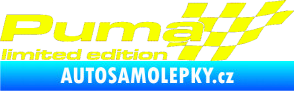Samolepka Puma limited edition pravá Fluorescentní žlutá