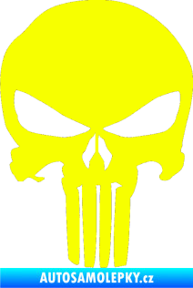 Samolepka Punisher 001 Fluorescentní žlutá