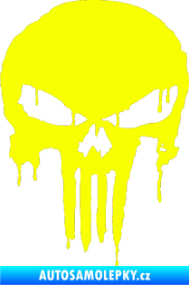 Samolepka Punisher 003 Fluorescentní žlutá