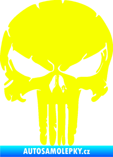 Samolepka Punisher 004 Fluorescentní žlutá