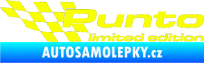 Samolepka Punto limited edition levá Fluorescentní žlutá