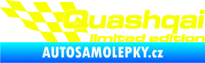Samolepka Quashqai limited edition levá Fluorescentní žlutá