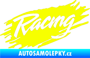 Samolepka Racing 002 Fluorescentní žlutá