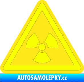 Samolepka Radioactive barevný trojúhelník Fluorescentní žlutá
