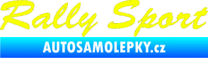 Samolepka Rally sport 001 Fluorescentní žlutá