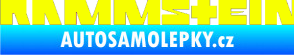Samolepka Rammstein 001 Fluorescentní žlutá