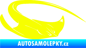 Samolepka Rejnok 002 pravá Fluorescentní žlutá
