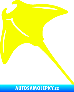 Samolepka Rejnok 004  levá manta Fluorescentní žlutá