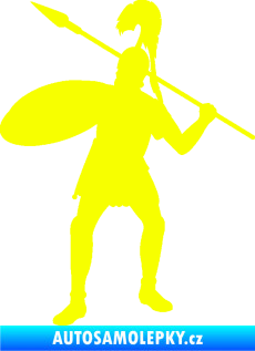 Samolepka Římský voják levá Fluorescentní žlutá
