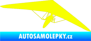 Samolepka Rogalo 001 pravá Fluorescentní žlutá