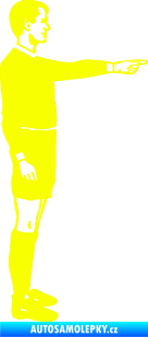 Samolepka Rozhodčí 003 pravá Fluorescentní žlutá