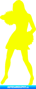 Samolepka Roztleskávačka 003 levá Fluorescentní žlutá