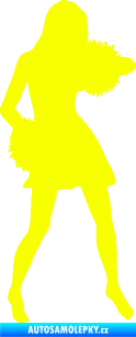 Samolepka Roztleskávačka 003 pravá Fluorescentní žlutá