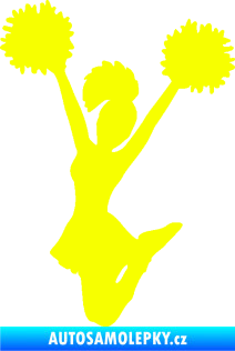 Samolepka Roztleskávačka 004 levá Fluorescentní žlutá