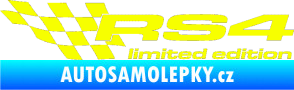 Samolepka RS4 limited edition levá Fluorescentní žlutá