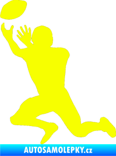 Samolepka Rugby 001 levá Fluorescentní žlutá