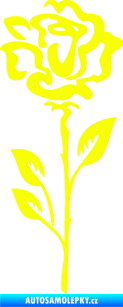 Samolepka Růže 008 levá Fluorescentní žlutá