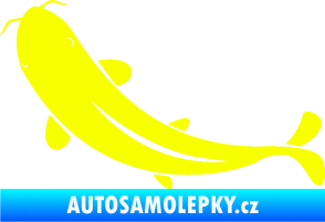 Samolepka Ryba 001 levá Fluorescentní žlutá