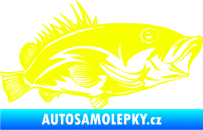 Samolepka Ryba 004 pravá Fluorescentní žlutá