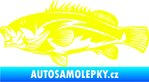 Samolepka Ryba 005 levá Fluorescentní žlutá