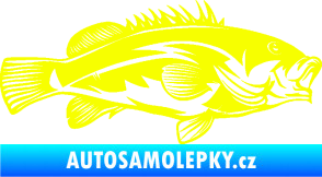 Samolepka Ryba 005 pravá Fluorescentní žlutá