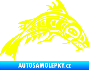 Samolepka Ryba 007 pravá Fluorescentní žlutá