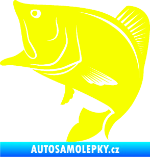 Samolepka Ryba 009 levá Fluorescentní žlutá