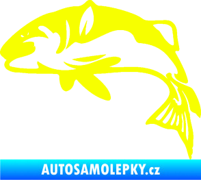 Samolepka Ryba 010 levá Fluorescentní žlutá