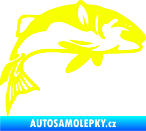 Samolepka Ryba 010 pravá Fluorescentní žlutá