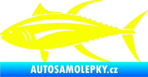 Samolepka Ryba 013 levá tuňák Fluorescentní žlutá
