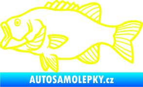 Samolepka Ryba 015 levá Fluorescentní žlutá