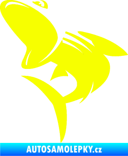Samolepka Ryba 016 levá Fluorescentní žlutá